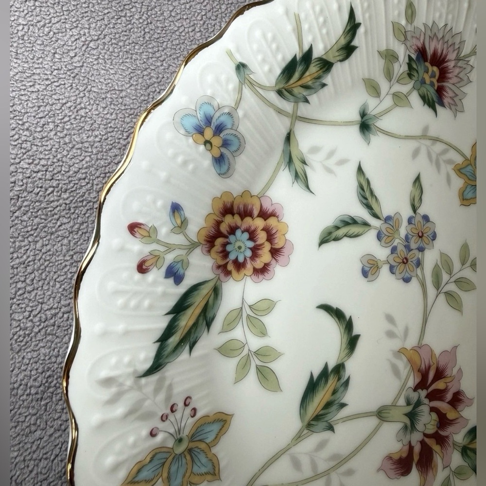 Vintage Andrea by Sadek Buckingham 10" Porcelain Cake Plate & Server JAPAN - Picture 5 of 13
